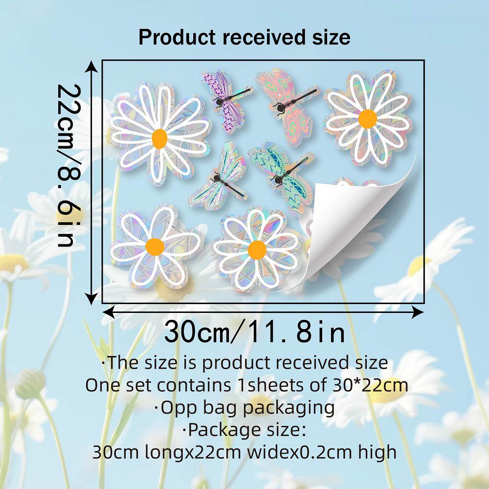 Aike Sun Prism Regenbogen Schmetterling Fensterglas Aufkleber