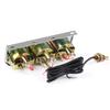 Triple Auto Gauge Set Oil Pressure Water Temp Amp Meter  2" Chrome Panel with White Face TT101324