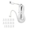 Power Adapter for Nest Camera Outdoor Indoor Outdoor Charging Cable Provide Continuous Power Supply Camera Accessories