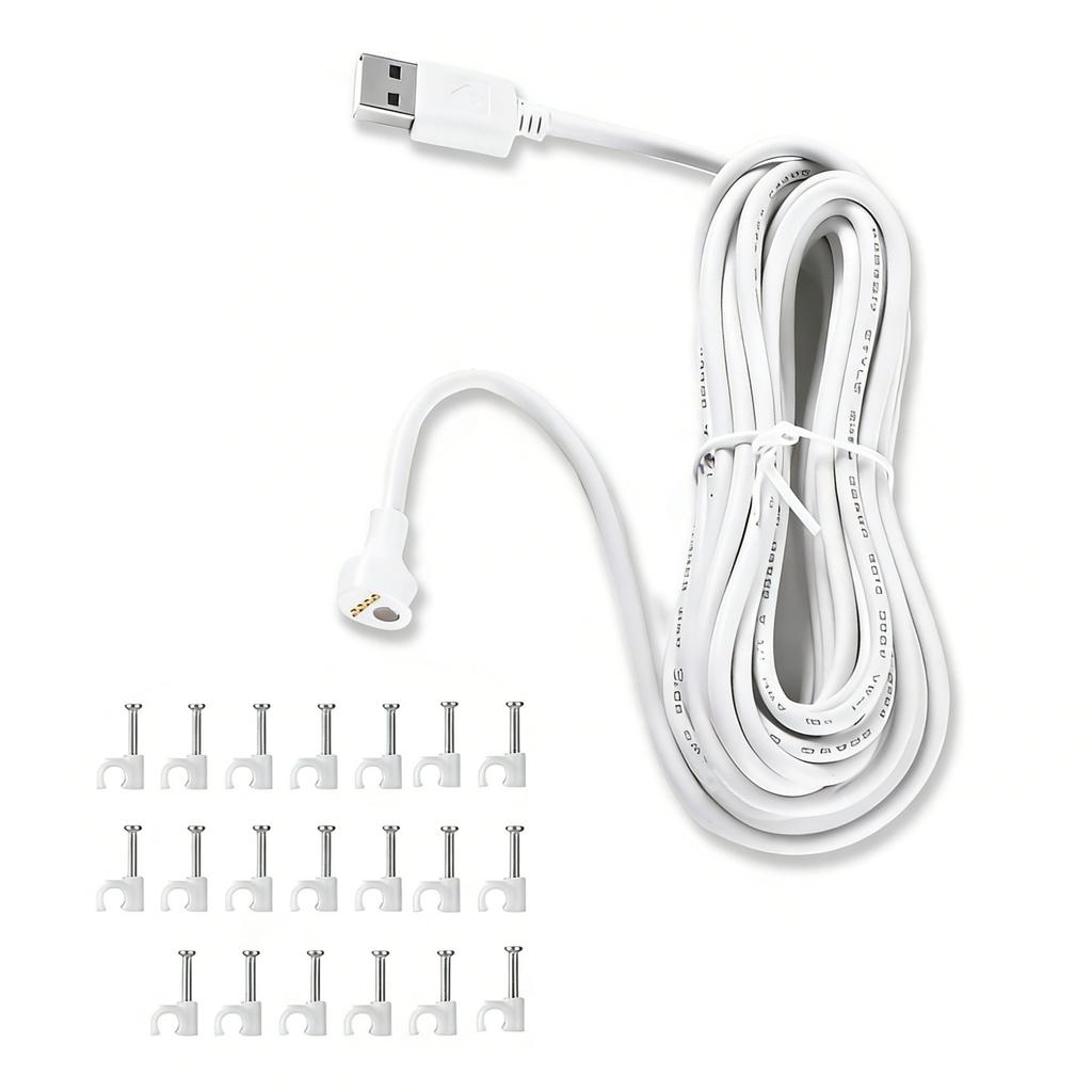 Power Adapter for Nest Camera Outdoor Indoor Outdoor Charging Cable Provide Continuous Power Supply Camera Accessories