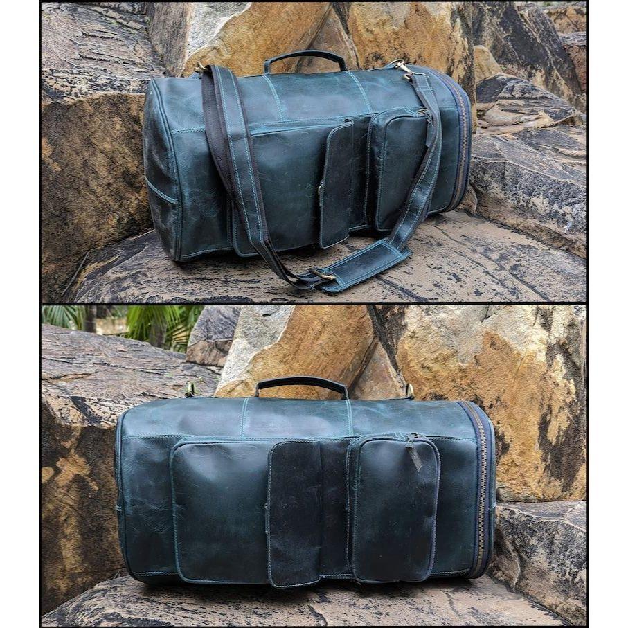 Leather Backpack, Travel Backpack Rucksack, Green Leather Roll Top Backpack, Laptop Bag, Unisex Bag for Valentines Gifts