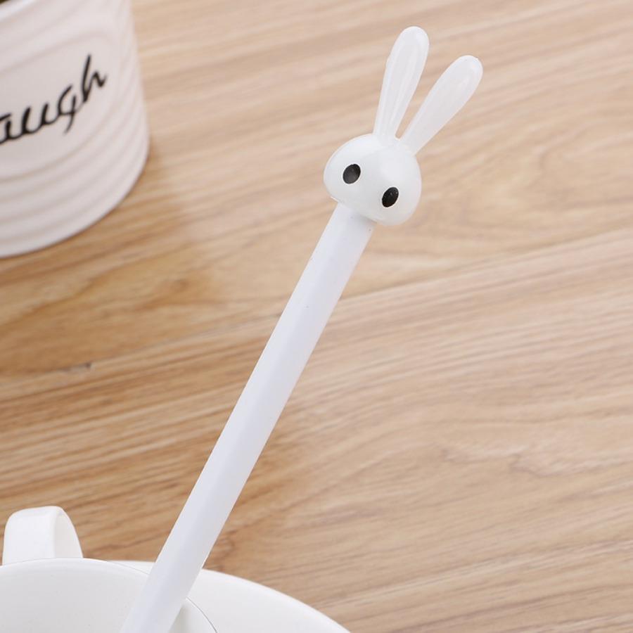 School Season 1Pc 0.5mm Cartoon Stationery Bunny Gel Pen Cute Long Ears Rabbit Signature Pen Creative Student Water Pen