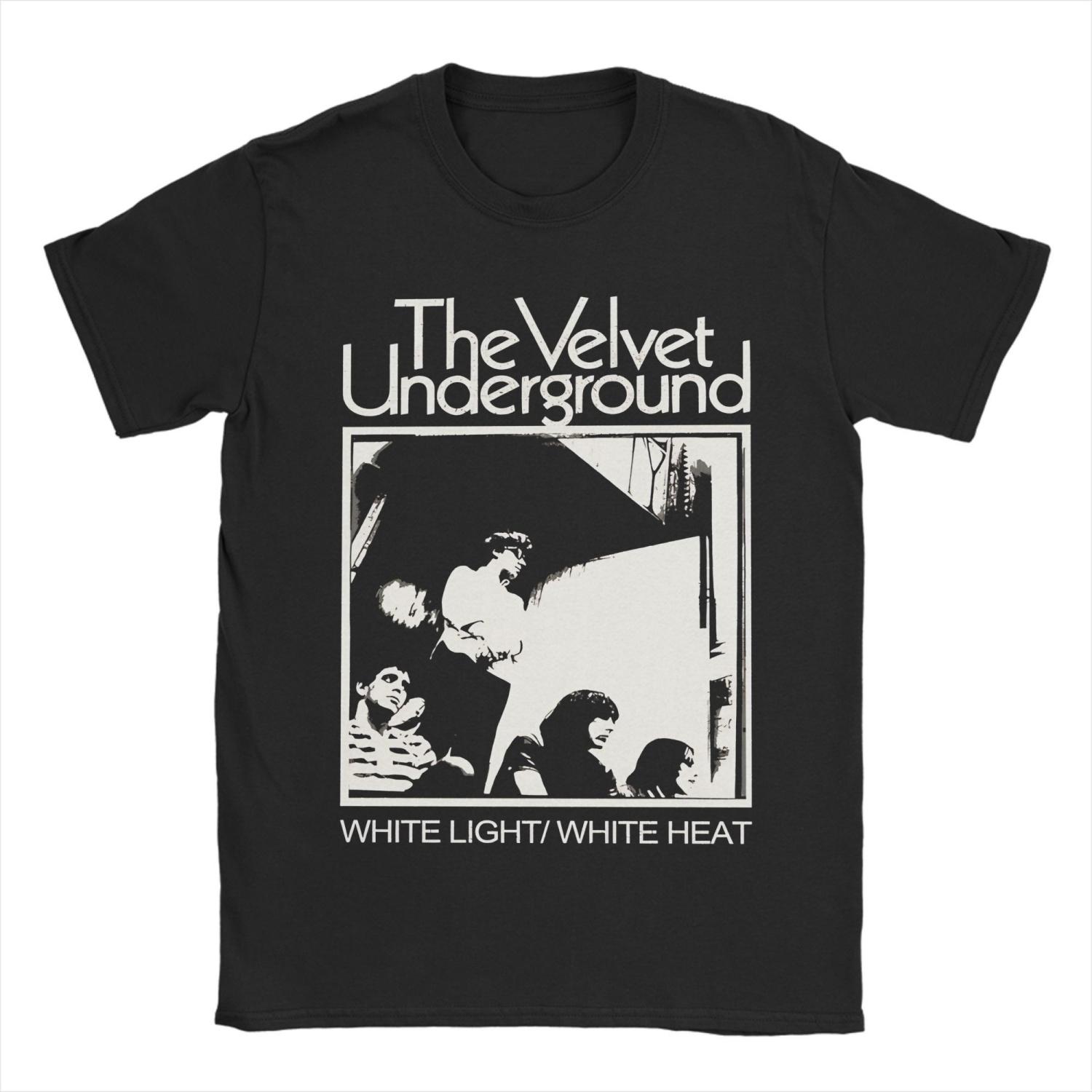 

Футболка Velvet Underground Унисекс Хлопковая одежда Хип-хоп Круглый вырез Короткий рукав S
