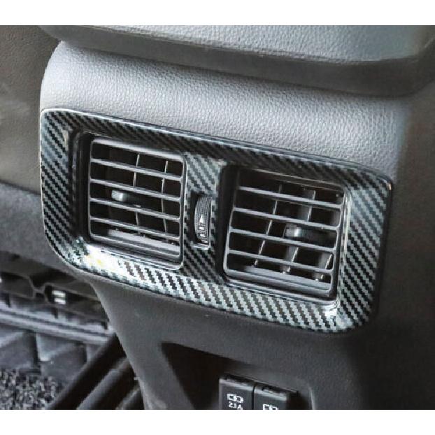 For Toyota RAV4 - Steel Carbon Fiber Cover Trim Back Row Air Outlet Vent