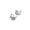 925 Sterling Silver Jewelry Simple Irregular Wide C-shaped Stud Earrings for Women Wedding Party Jewelry For Girls Friend Gift