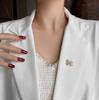 Fashion Retro Alloy Big Brooch Bow Pin Temperament Versatile Clothing for Women Jewelry