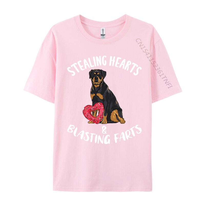 Stealing Hearts Blasting Farts Rottweiler Tshirt Tee Shirt Oversized Cotton Unisex Camisas Tops Harajuku