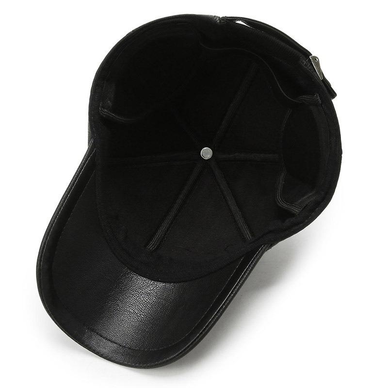Middle-aged and elderly peaked caps Men's autumn and winter warm baseball caps Men's fleece thickened ear caps Dad caps