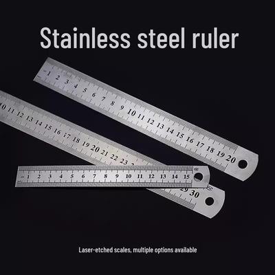 30cm Stainless Steel Ruler for Classroom and Office