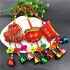 Chinese Style Snake Year Embroidered Scented Wind Chime Pendant for Home or Car