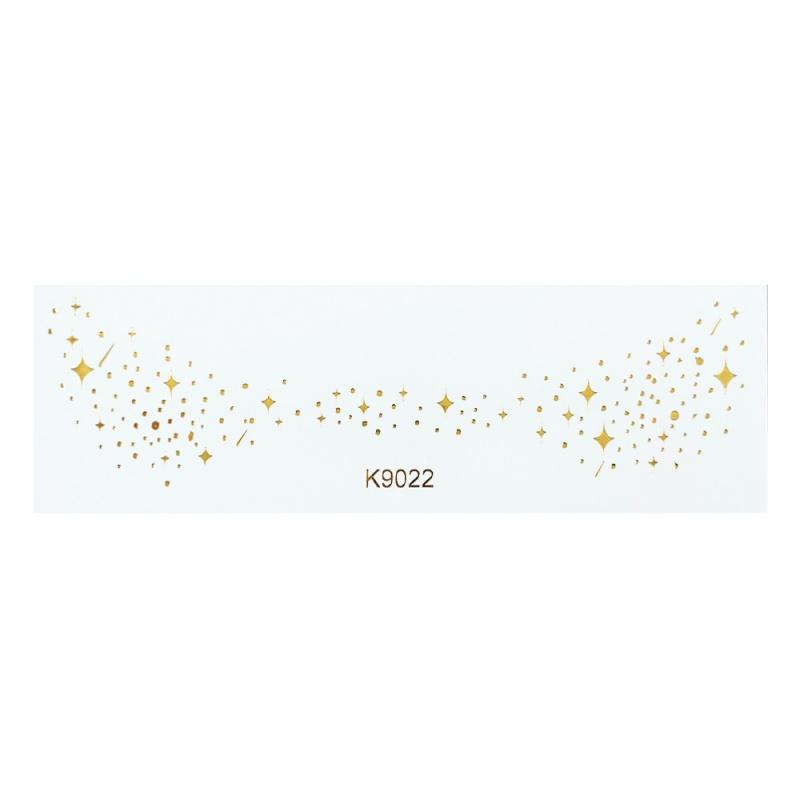 Vergoldete Sommersprossen Make-up Aufkleber Speziell geformt 2 Stück Tattoo Aufkleber Gesicht Aufkleber