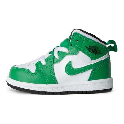 Zapatillas de Bebé Air 1 Mid TD Lucky Green Negro Blanco DQ8425-301