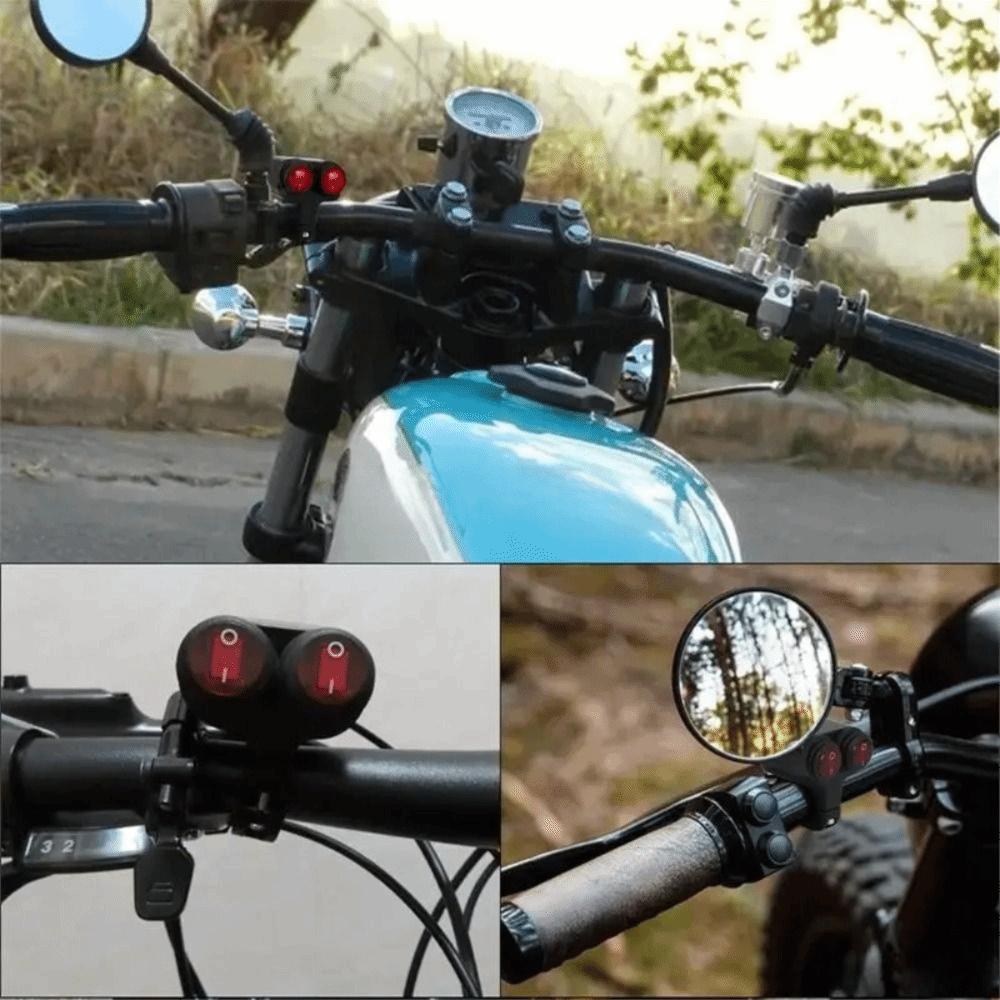 DC12V Handlebar Mount Switch Button Waterproof Headlight On/Off Switch  Fog Light
