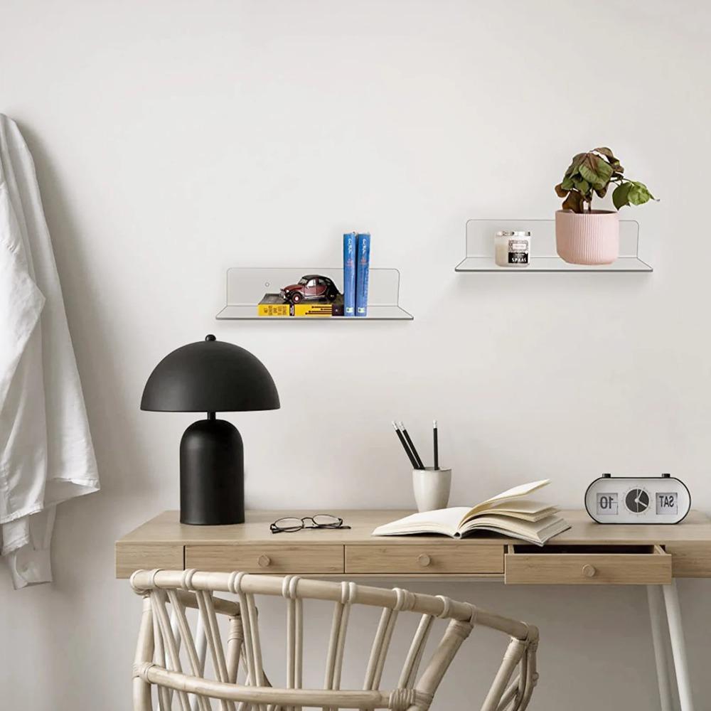 Small Acrylic Floating Shelves Wall Hanging Hanging Shelves Wall Shelves  Smart Speaker Action
