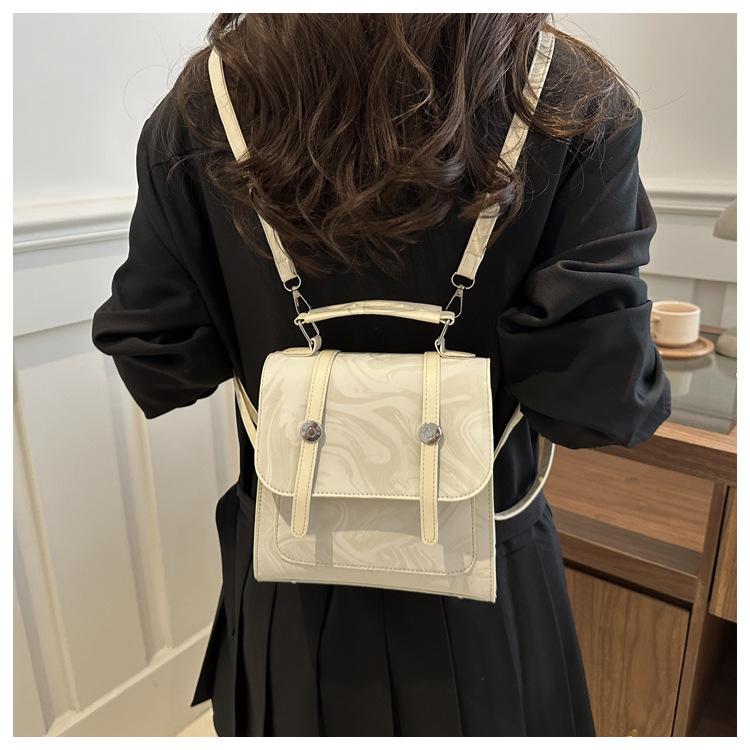 

Niche texture small bag women s bag 2025 new fashionable versatile single shoulder small square bag multi-functional foreign style small backpack