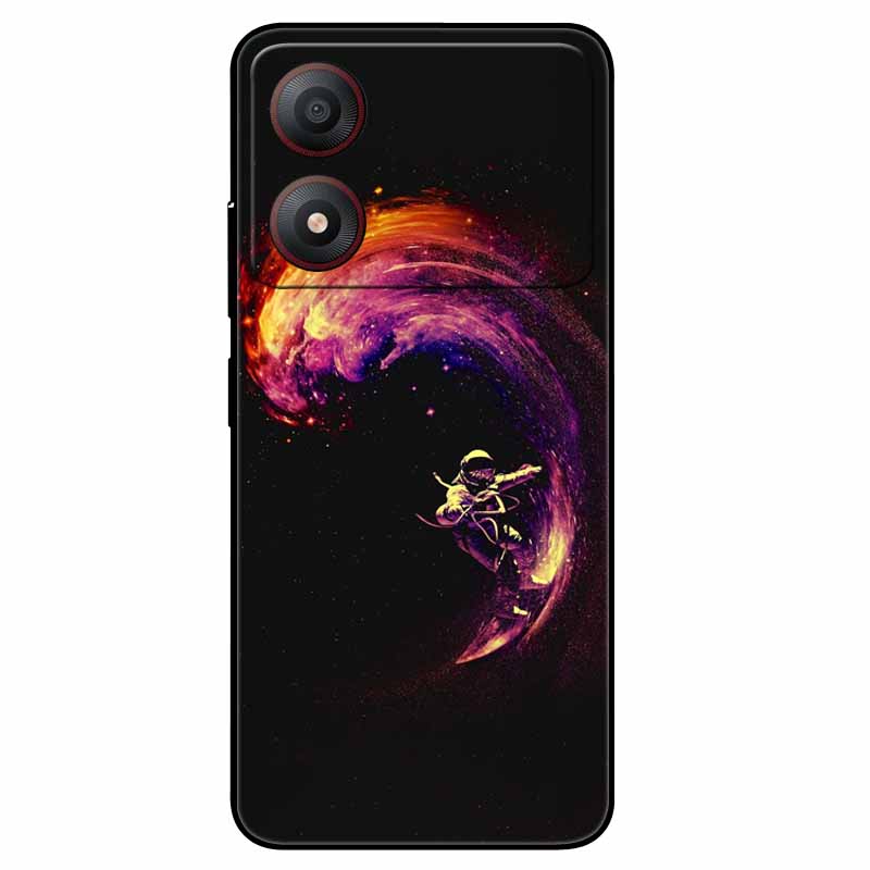 Pour ZTE Blade A34 4G Coque Anti-choc TPU Silicone Souple Housse de Téléphone pour ZTE Blade A 34 Funda Peinte pour BladeA34 Capa de Luxe