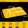 Melamine 6-Compartment Divided Fast Food Tray