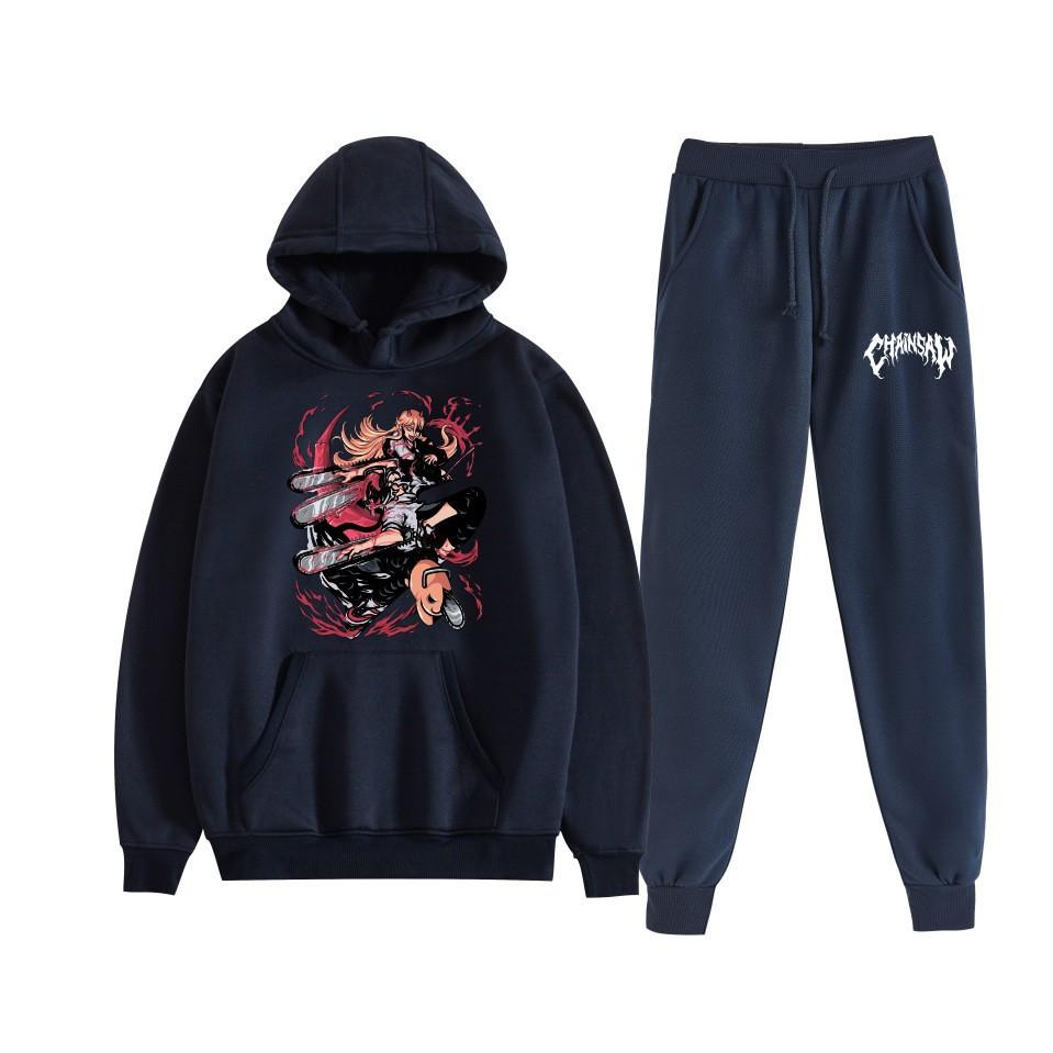 Chainsaw Man Chainsaw Man Anime Loose Hooded Sweater Set Hoodie Spot