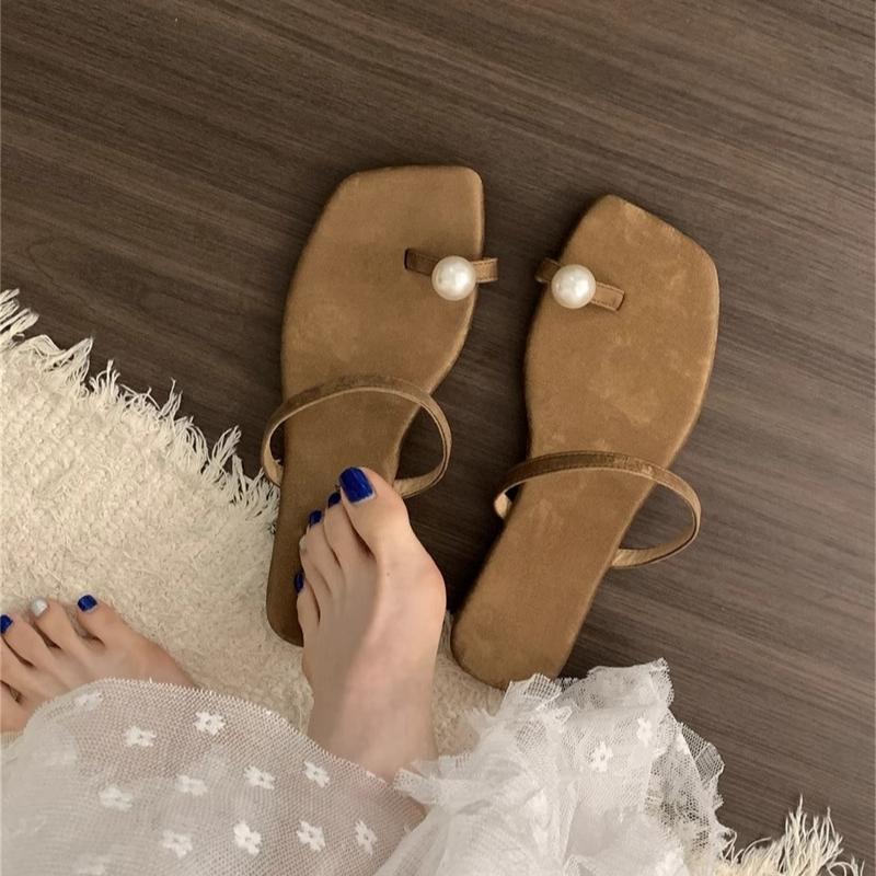 Fashion 2025 New Retro Style Summer Clip Toe Women Slippers Fashion Slip on Slide Ladies Casual Dress Gladiator Beach Flip Flop