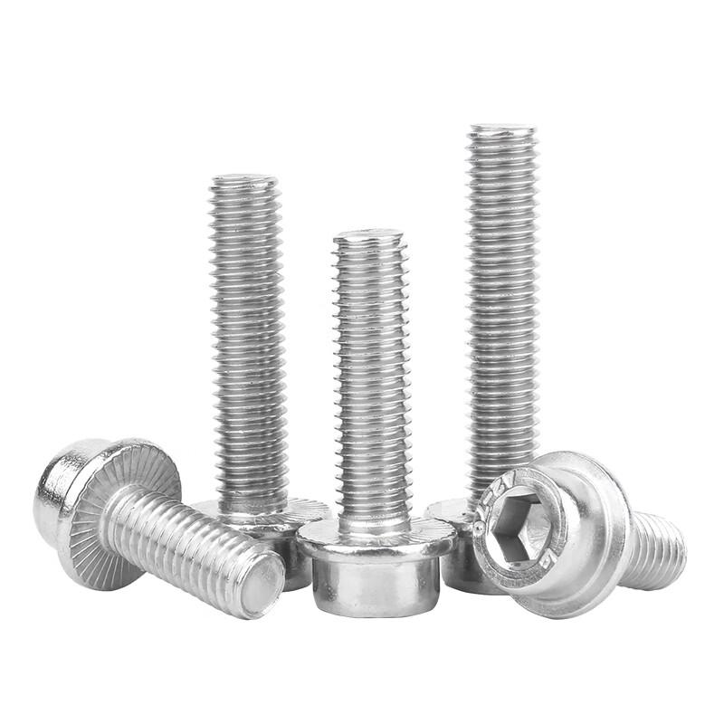Guwanji 304 Stainless Steel Hex Flange Head Anti-slip Screws