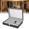 24 Black Watch Storage Box Case Bracelet Bangle Jewelry Display Collection Tray