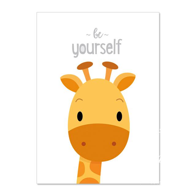 Canvas Posters And Prints Wall Pictures Baby Children'S Room Decoration Animal Prints Inspirational Posters Home Decor Posters No Frame