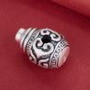 Sterling Silver 999 Ruyi Pure Silver Beaded Buddhist Necklace with 108 Beads and Bodhi Star Moon Accessories.
