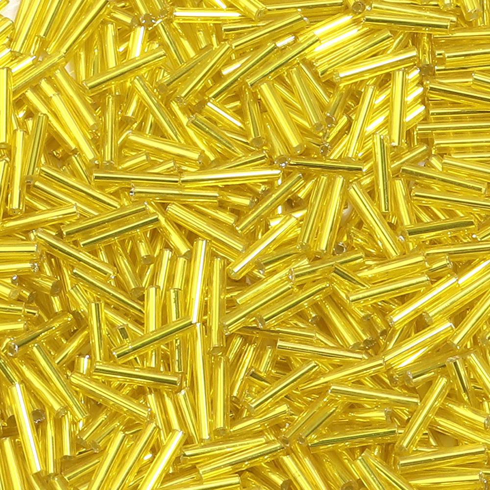 

2x9mm Czech Tubular Spiral Glass Beads Silver Colorful Lines Loose Spacer Seed Beads For DIY Jewelry Making Handmade Sewing 9x2mm 140Pcs