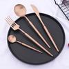 1Pc Matte 304 Stainless Steel Dinner Knife Cutlery Set Kitchen Tableware Western Gold Table Knife Dinnerware Set