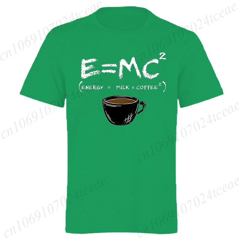 Formula Science Coffee E MC Equation Unisex T-Shirt, Energy Milk Coffee T-Shirts,Vintage T Shirts,short Sleeve Shirts for Men