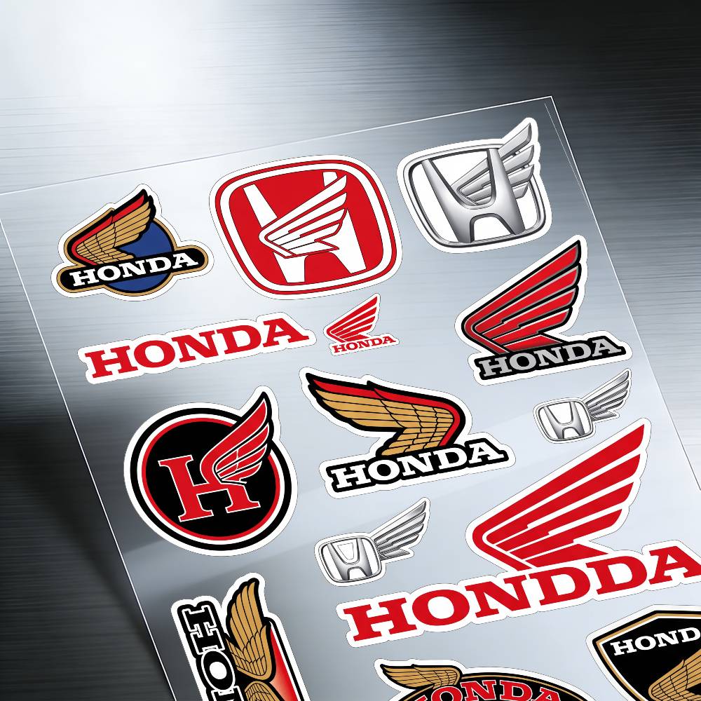 FOR HONDA HRC H WING Reflective Motorcycle Stickers Waterproof Vinyl Decals for Motorbike Helmet Fuel Tank Bike