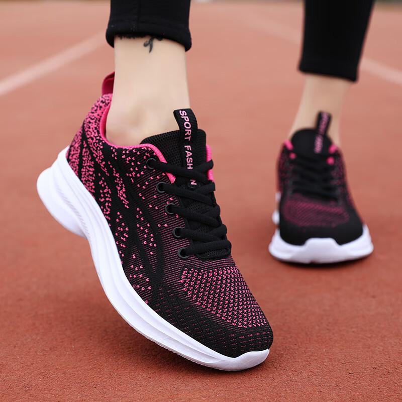 Large size women's shoes spring and autumn 2025 new 4143 feet wide feet fat mesh sneakers women running shock absorption lightweight women