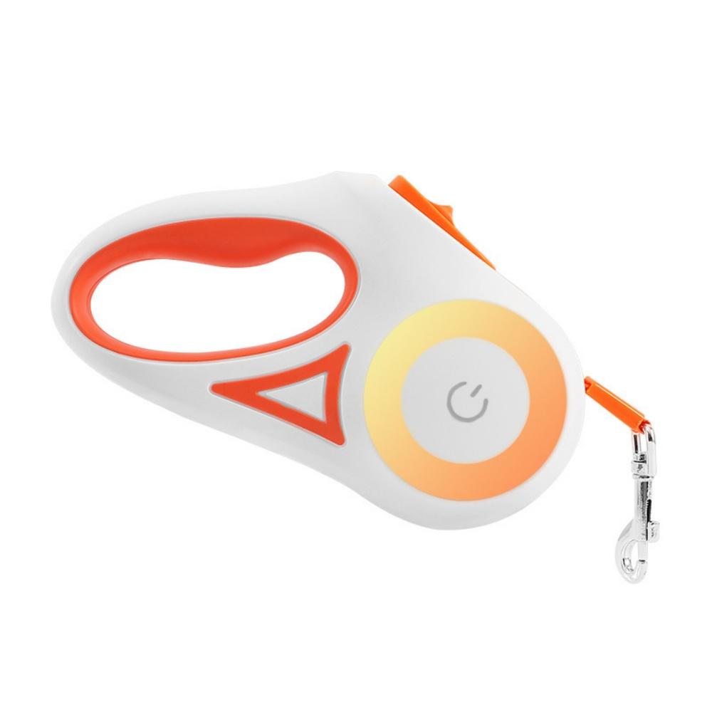 LED Light Retractable Dog Leash Automatic Telescopic Pet Leash With Flashlight For Night Safety Walking Large Medium Small Dogs