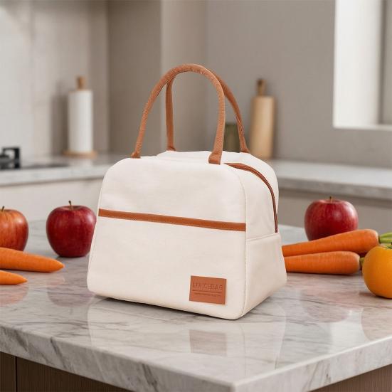 Insulated Lunch Bag Waterproof Oxford Thermal Lunch Box Bag with Leak-Proof Aluminum Foil Inner Tank Container for Outdoor