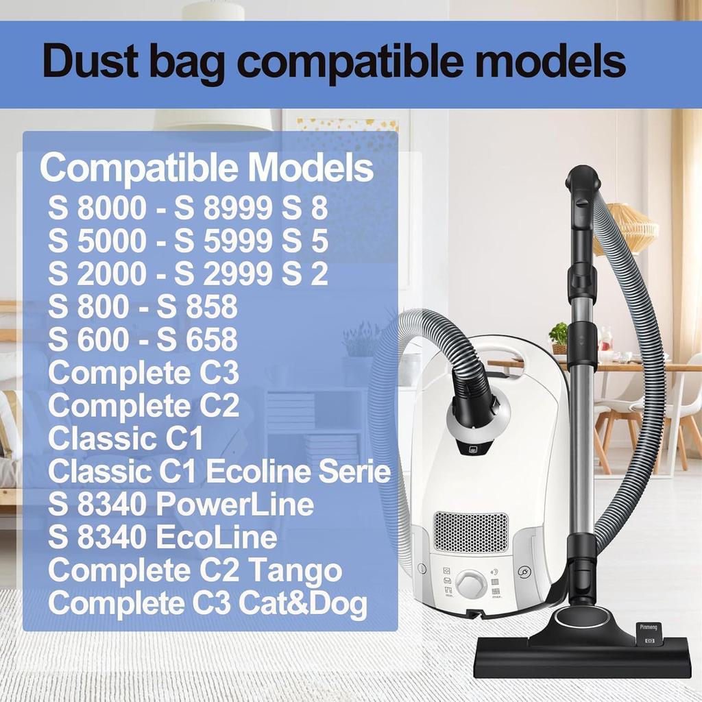 Non-Woven Dust Bag & Filter Set for Miele GN/3D Vacuum Cleaners