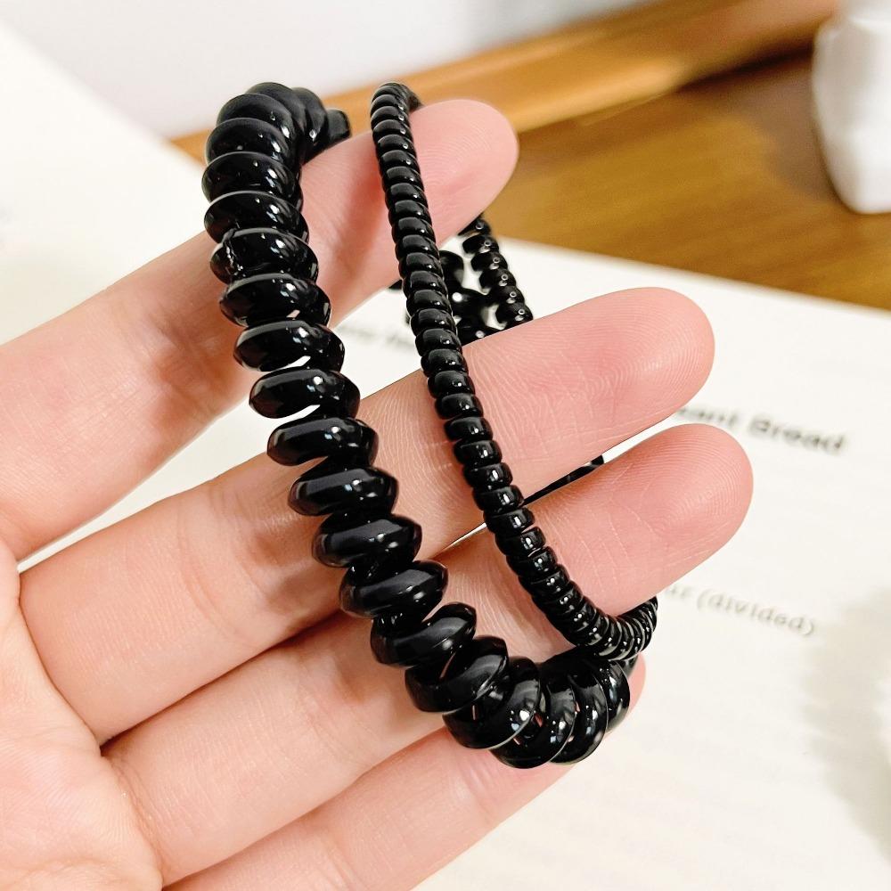 5 Stück Telefonkabel Haargummis für Damen Spiral-Kordel Haarbänder Ohne Beschädigung Haaraccessoires für dickes dünnes Haar