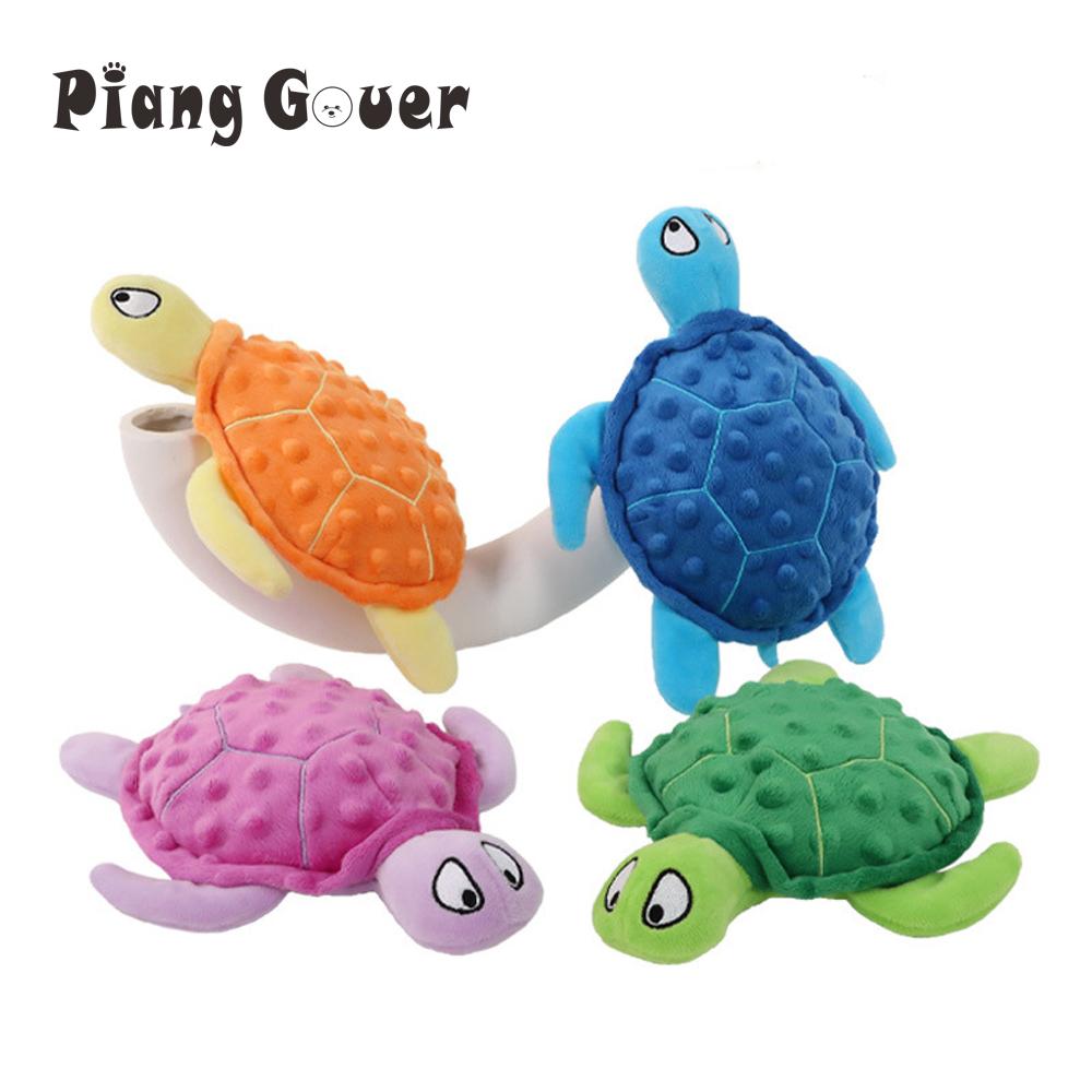Turtle Squeak Dog Toy Sea Turtle Puppy Plush Pet Toy Play Interactive Supplies