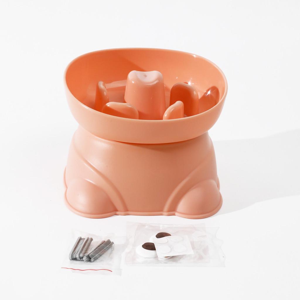 Pet Feeding Dish With Automatic Function For Dogs And Cats In Pink Or Green розовый
