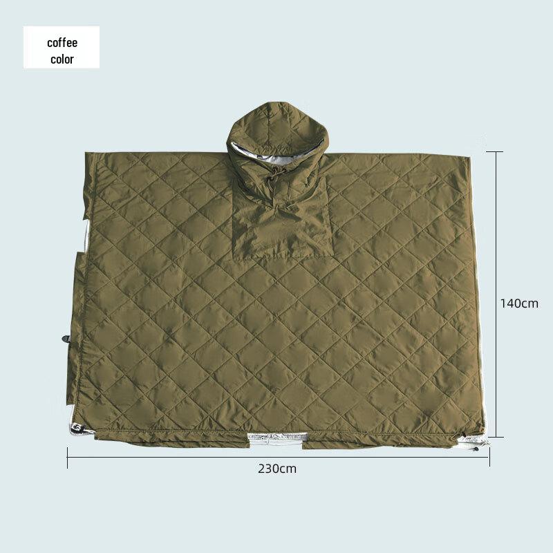 Multi-functional Wearable Down Camping Poncho