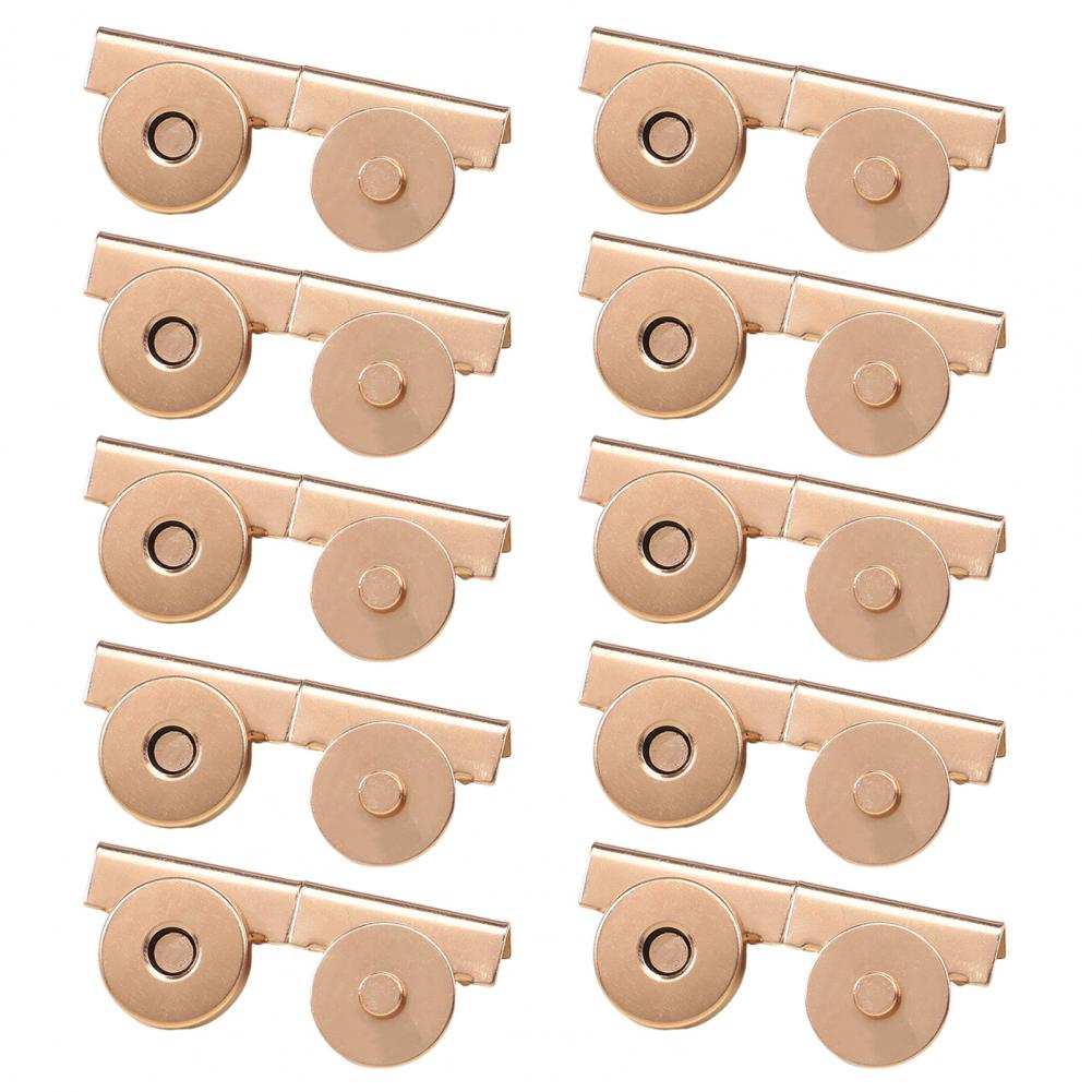 Leather Goods Snaps Buttons for Fabric Magnetic Buttons for Purses Totes No-sew Fasteners for Bags Clothing Diy Crafts Set of 10