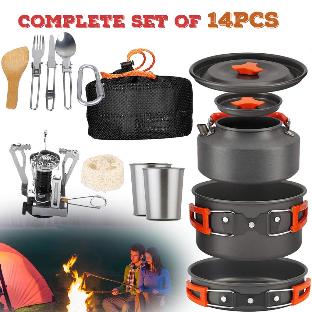 hiking cooking set
