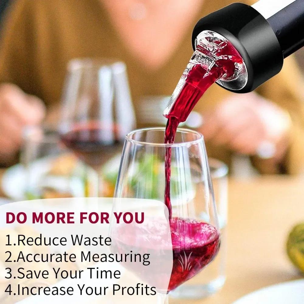 2025 Hot 1oz/45ml Liquor Pour Spout Automatic Measured Bottle Pourer Kitchen Tools Measure Pour Spout Cocktail Dispenser
