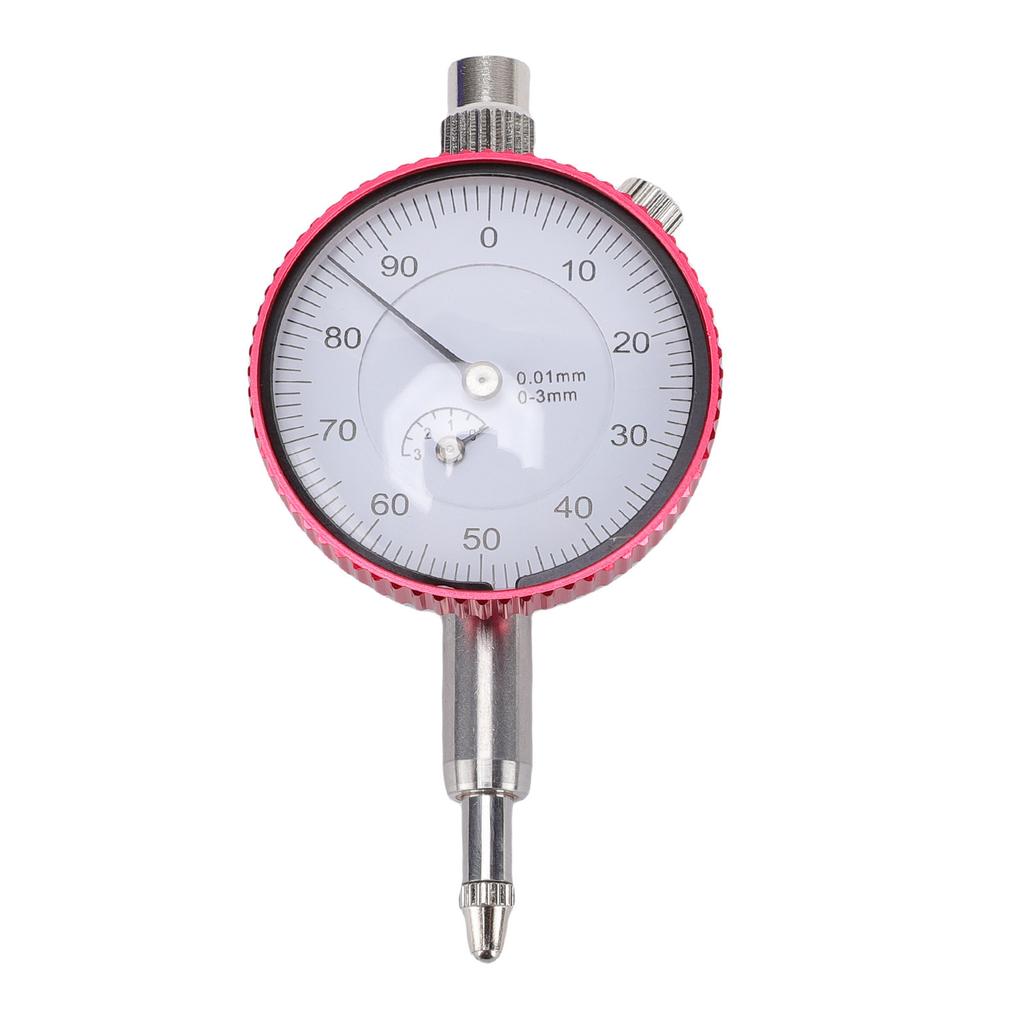 Dial Indicator 0 3mm Range 0.01mm Accuracy Stainless Steel Metric Dial Indicator for Lathe Workshop Table Saw