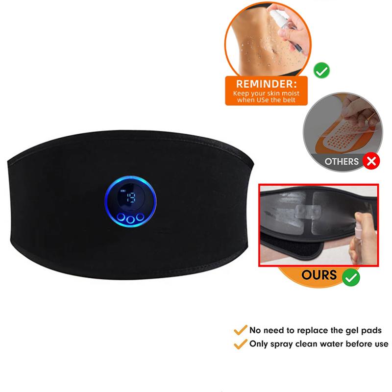 Abdominal Trainer Slimming Belt Waist Toning Fitness Massager For Men Women Workout Muscle Toner Belly Fat Burner