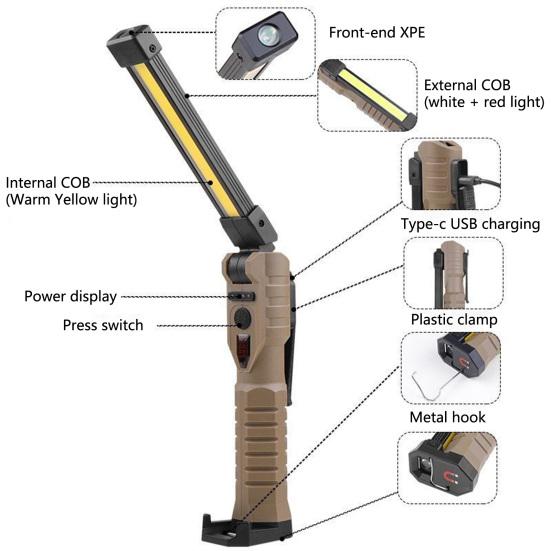 Premium LED Flashlight High Brightness Collapsible Multipurpose