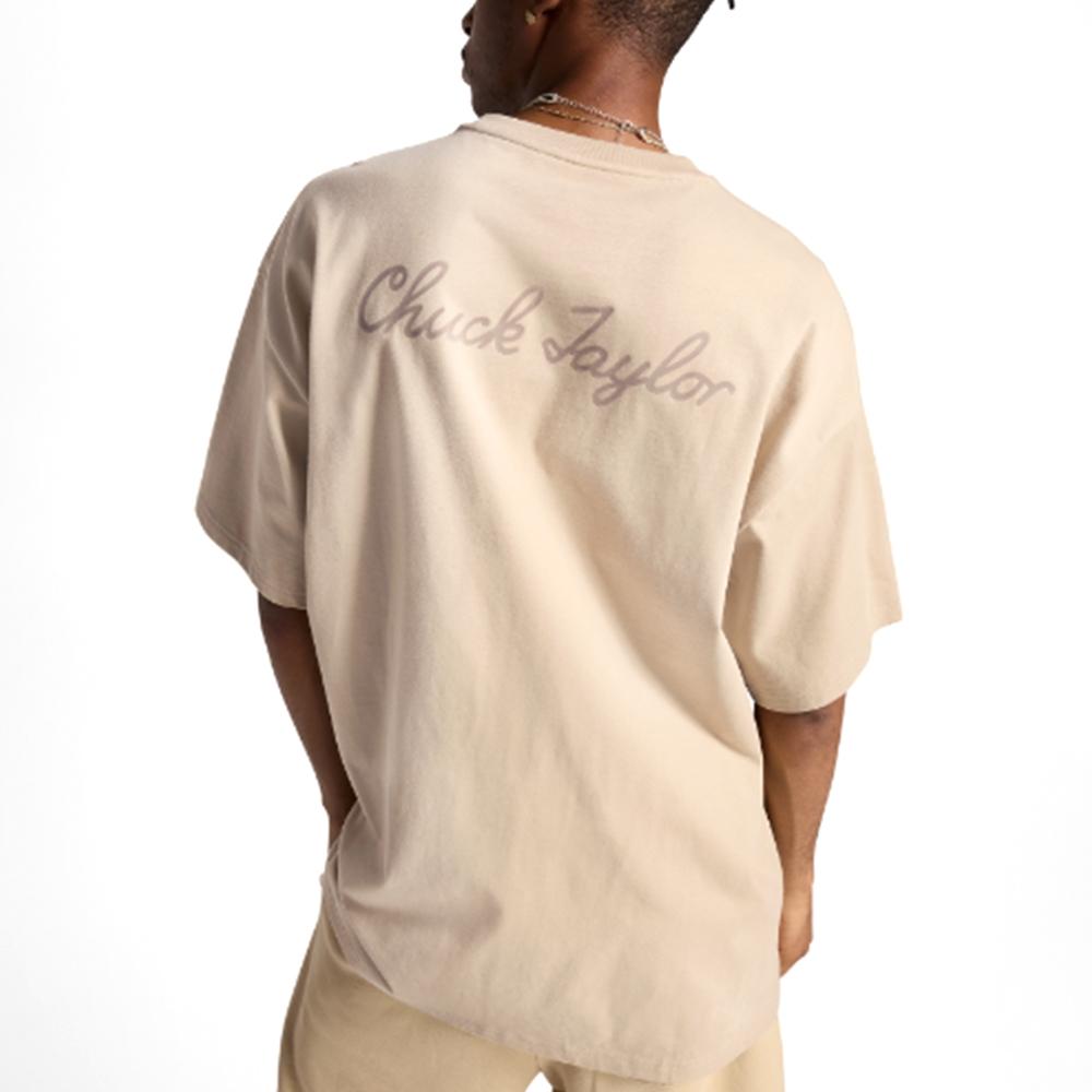Converse T Shirts Unisex Brown Crew Neck 10027239-A06