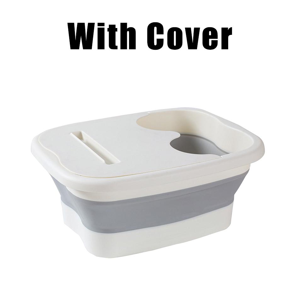 Katlanabilir Ayak Banyosu Masaj Kovası Islatma Kovası Katlanır Havza Spa Ayak Banyosu Kovası Ev Sauna Küvet Pedikür Banyo Küveti