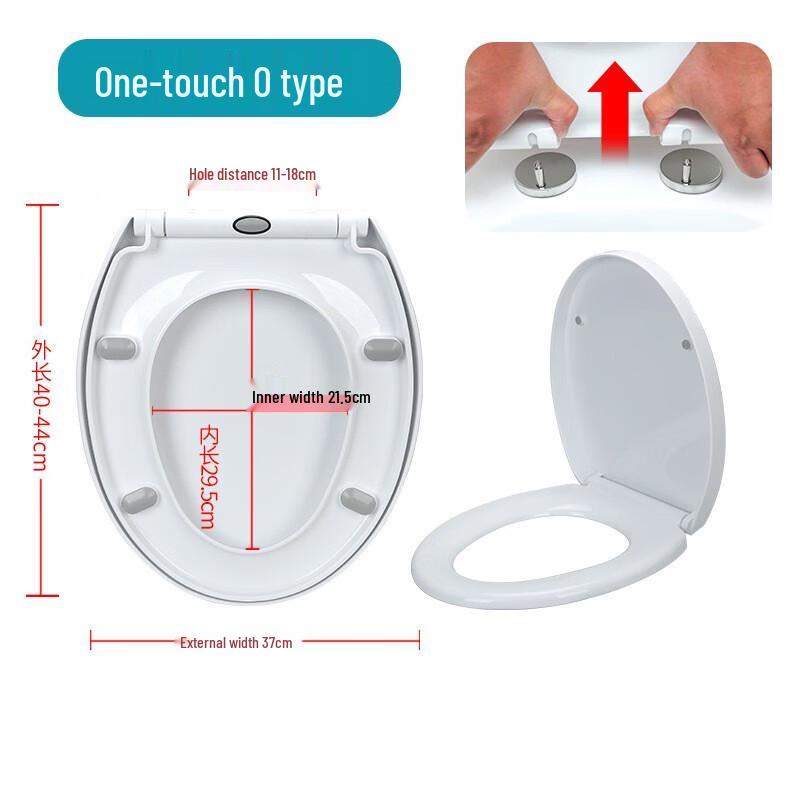 TLXT Soft-Close PP Toilet Seat Cover