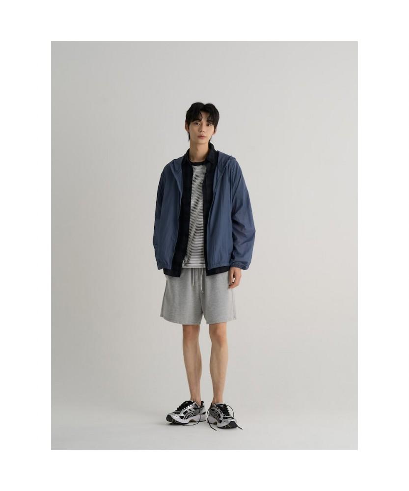 8Seconds Lightweight Wrinkle Hooded Windbreaker Blue
