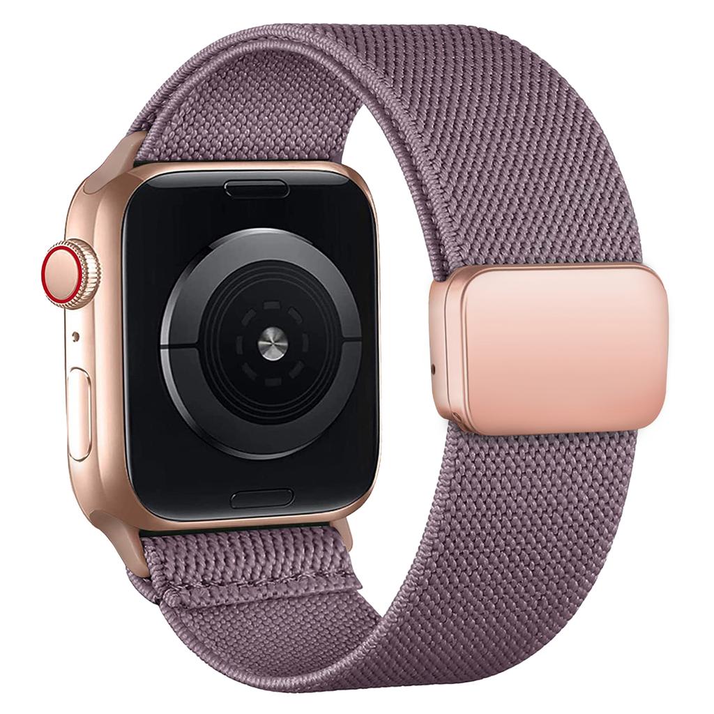 Magnetic Loop For Apple Watch Band 40mm 44mm 45mm 49mm 41mm Scrunchie Nylon Bracelet Iwatch Series Ultra 2 9 3 6 7 8 Se 10 Strap